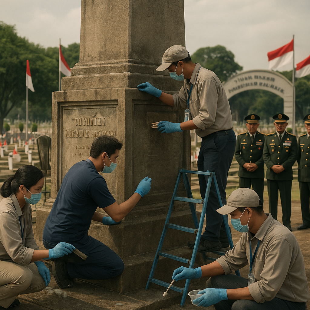 Restorasi Monumen dan Makam Para Pendiri TNI di TMP Kalibata