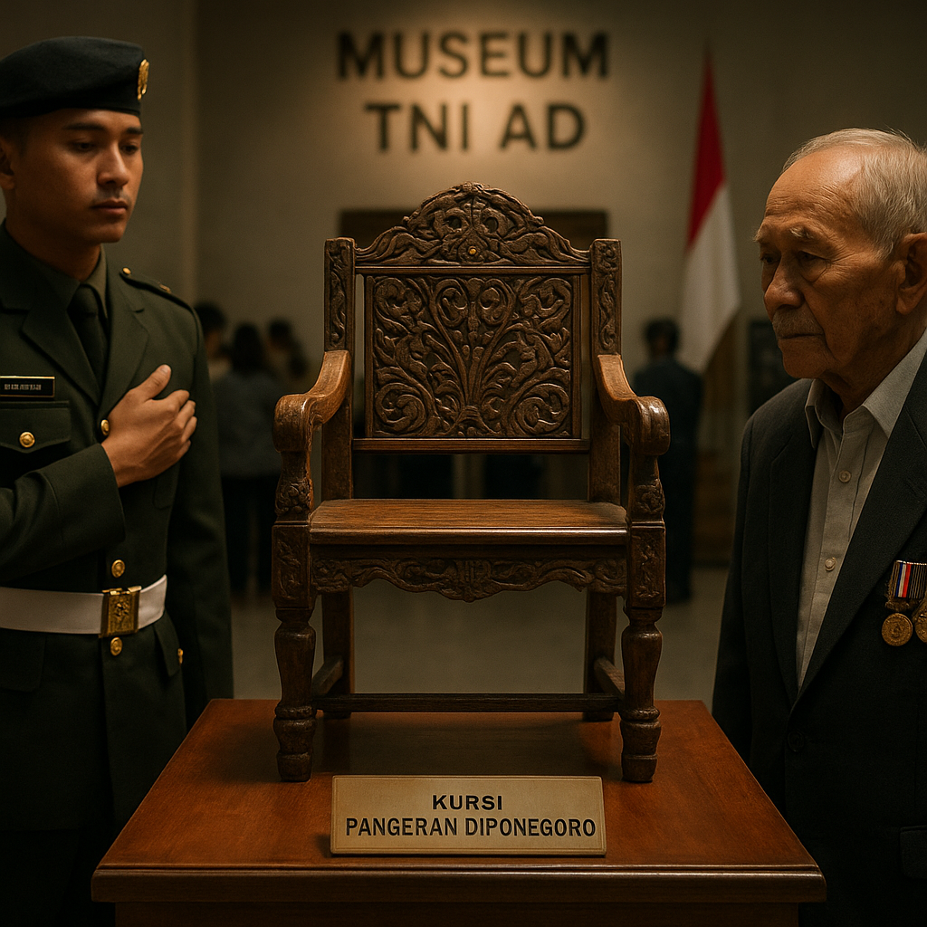 Kursi Diponegoro di Museum TNI AD: Sebuah Simbol Warisan Nilai Keprajuritan