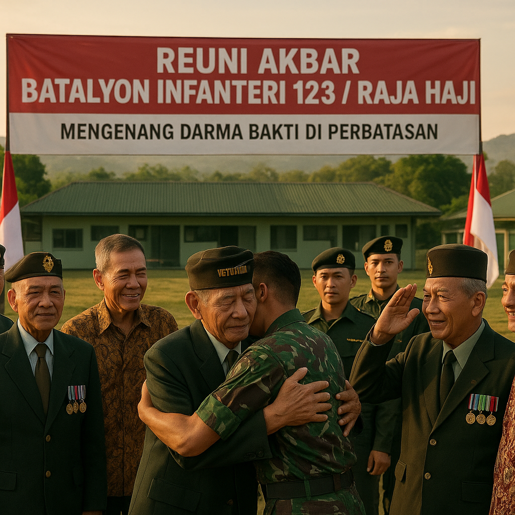 Reuni Akbar Batalyon 123, Kisahkan Darma Bakti di Perbatasan