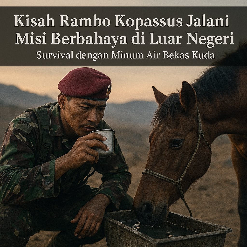 Kisah Rambo Kopassus Jalani Misi Berbahaya di Luar Negeri, Survival dengan Minum Air Bekas Kuda