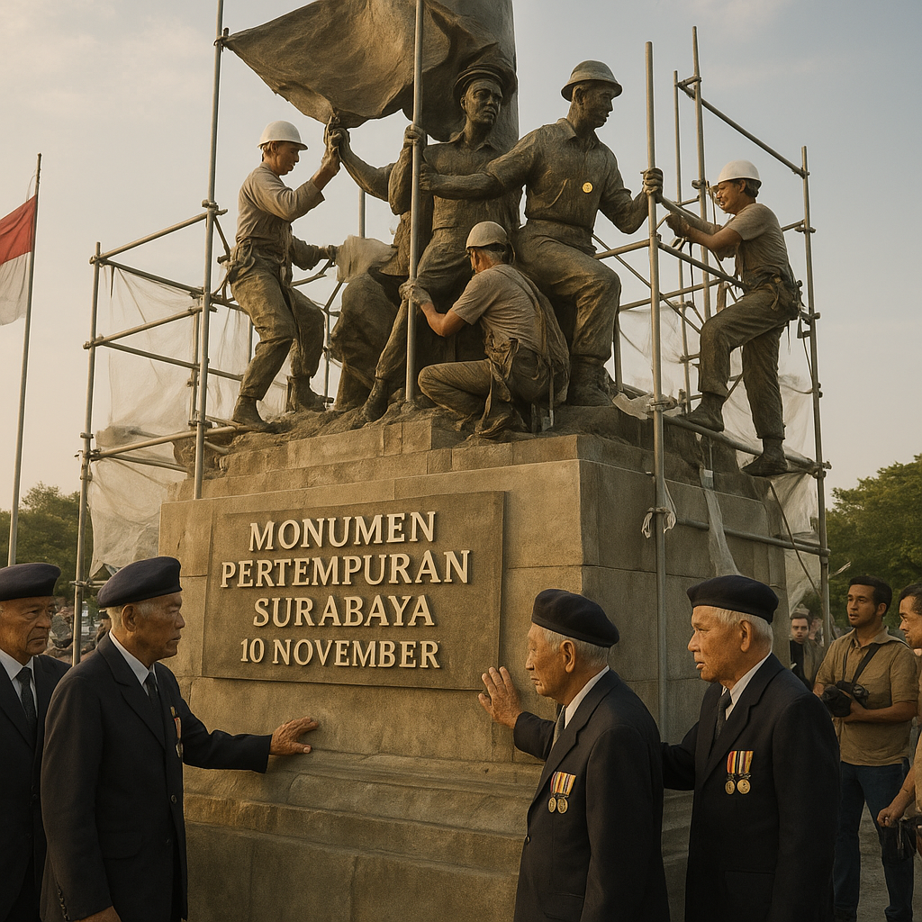 Restorasi Monumen Pertempuran Surabaya 10 November, Menguatkan Ingatan akan Keheroikan