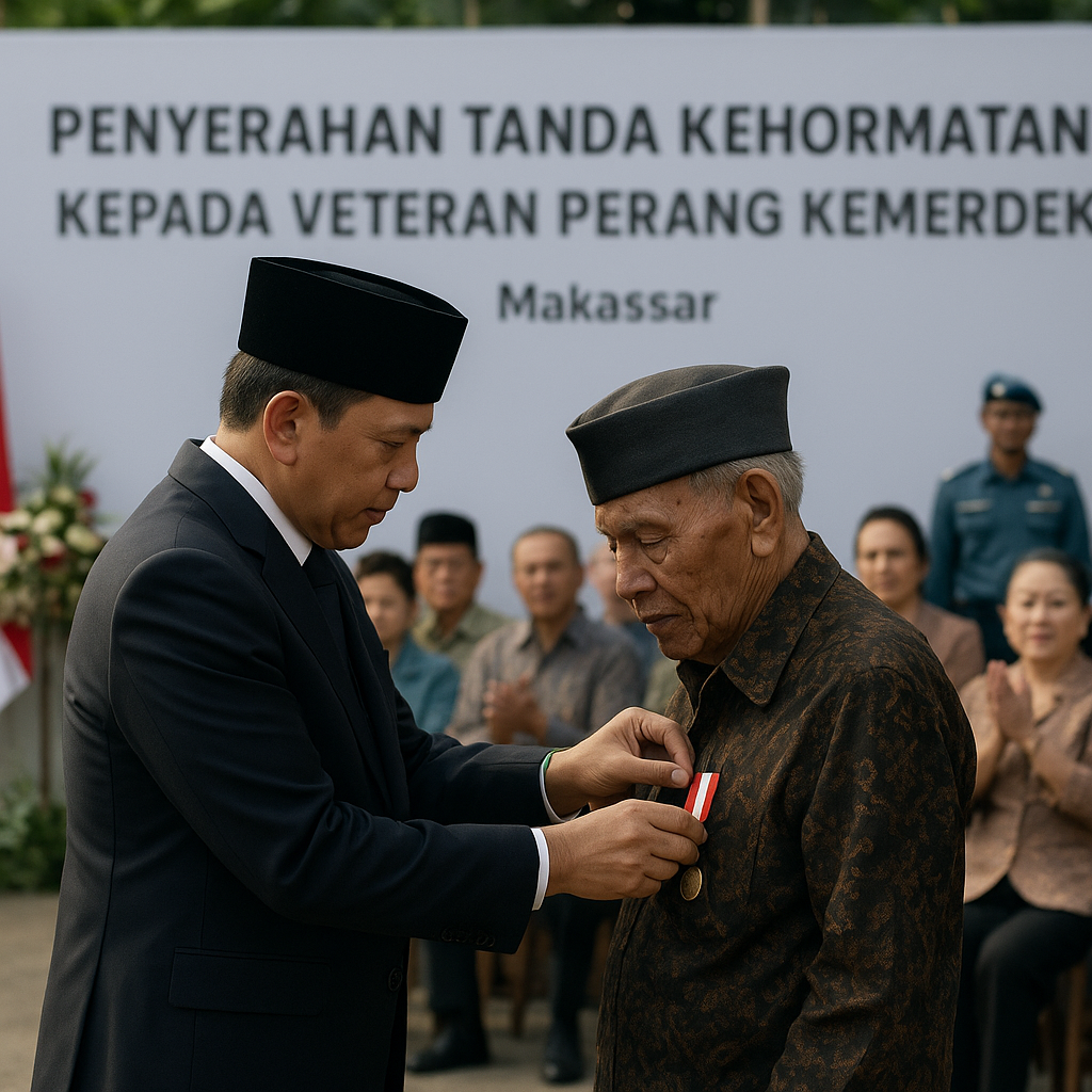 Penyerahan Tanda Kehormatan kepada Veteran Perang Kemerdekaan di Usia Senja