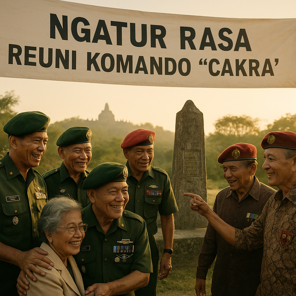 Ngatur Rasa, Reuni Komando 'Cakra' Gelar Napak Tilas Perjuangan di Magelang