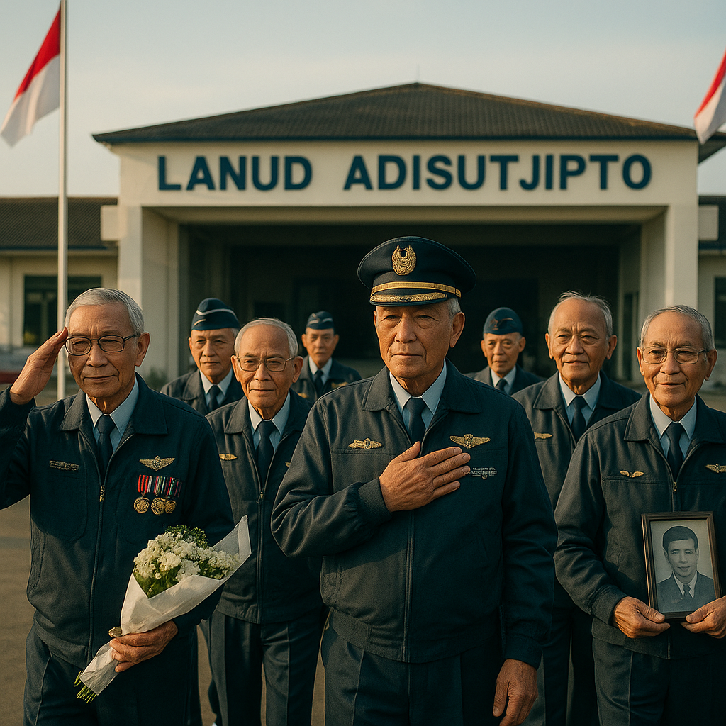 Napak Tilas Jejak Sejarah: Purnawirawan AURI Kunjungi Lanud Adisutjipto