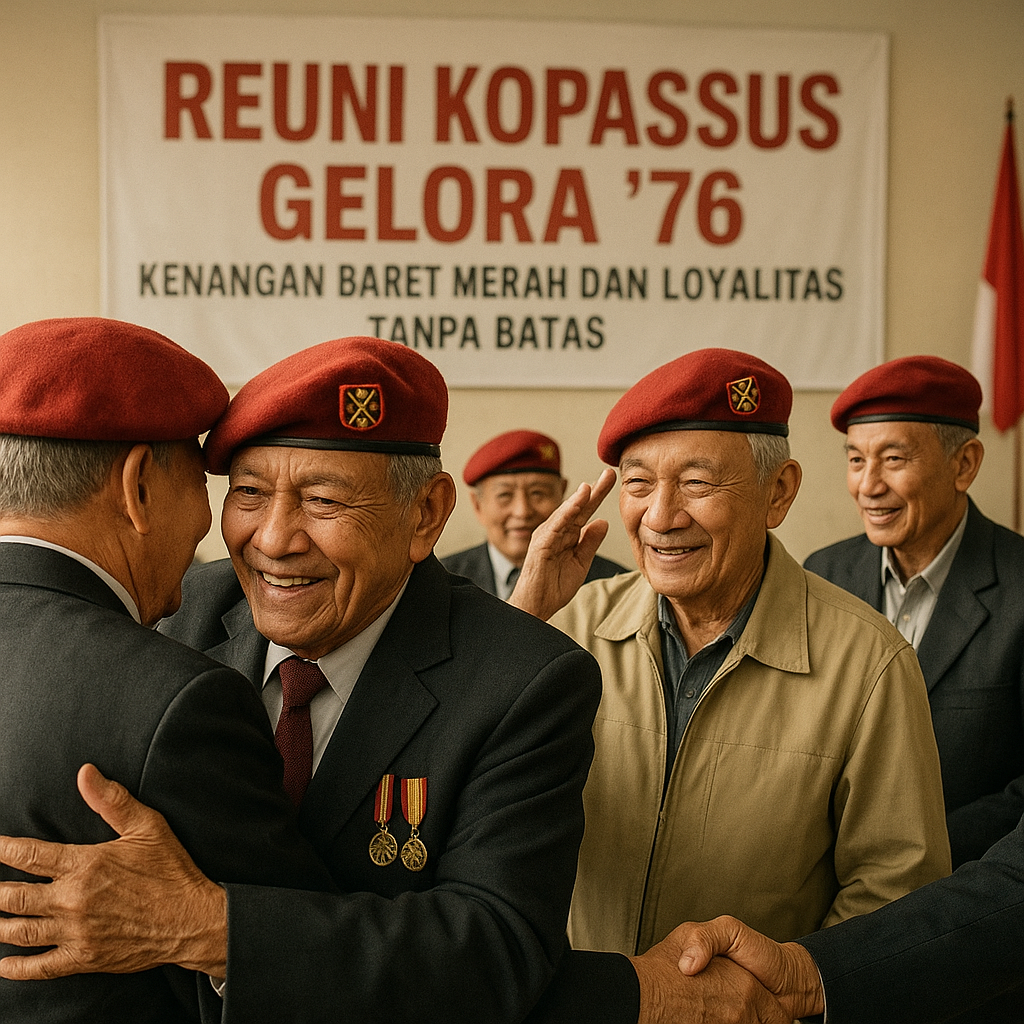 Reuni Kopassus Gelora '76, Kenangan Baret Merah dan Loyalitas Tanpa Batas