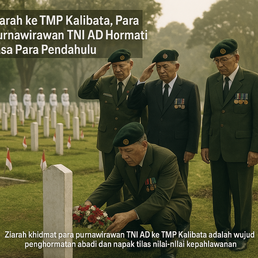 Ziarah ke TMP Kalibata, Para Purnawirawan TNI AD Hormati Jasa Para Pendahulu
