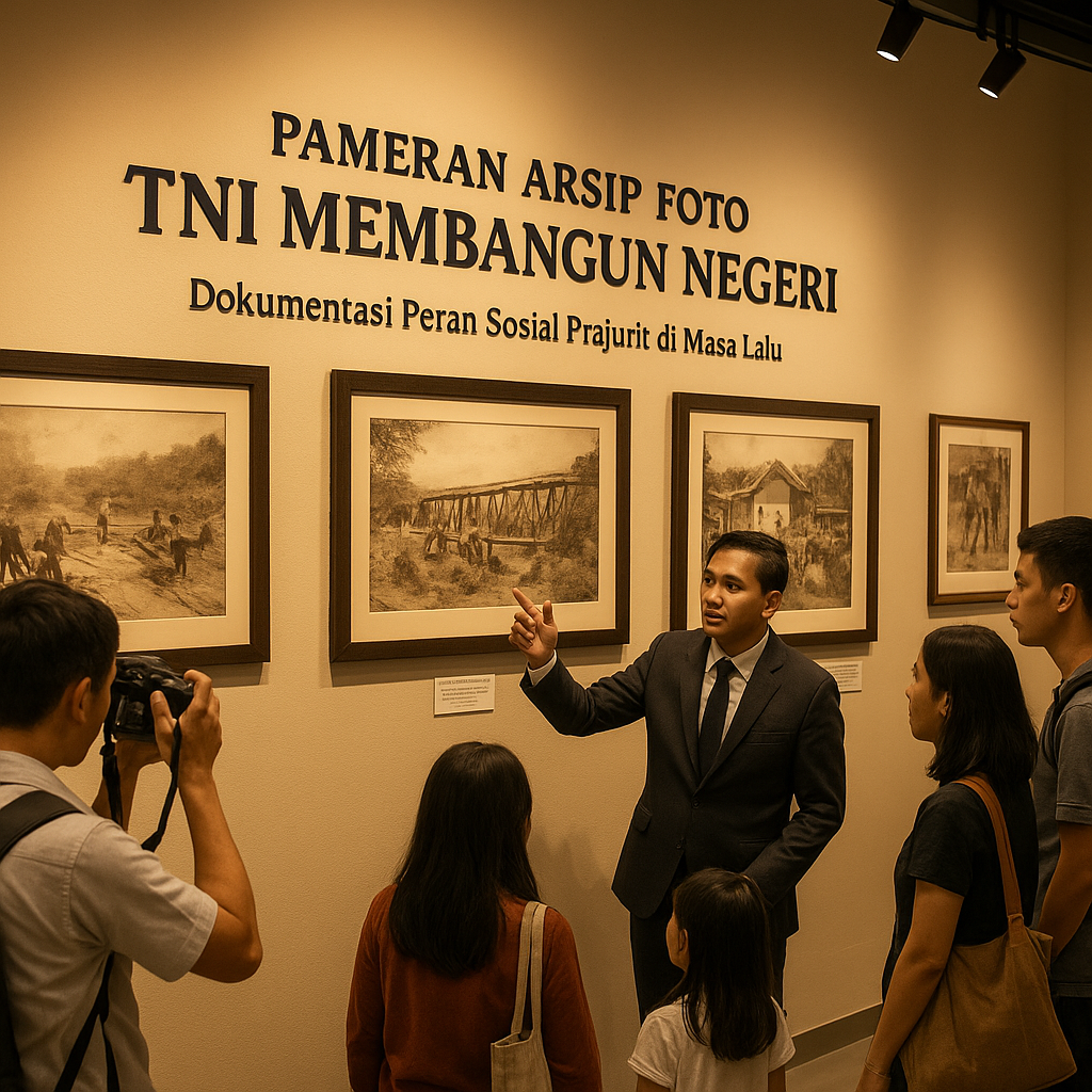 Pameran Arsip Foto 'TNI Membangun Negeri', Dokumentasi Peran Sosial Prajurit di Masa Lalu