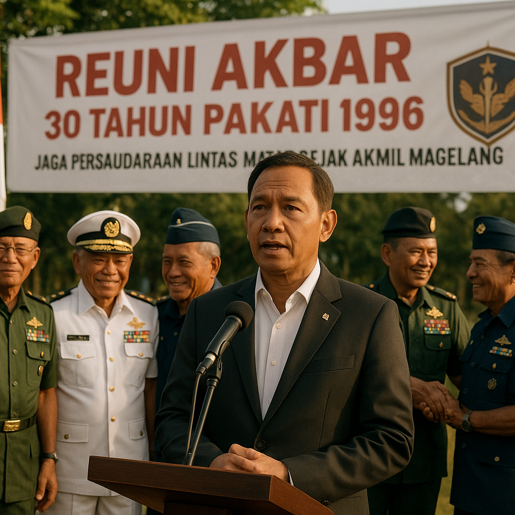 Reuni Akbar 30 Tahun Pakati 1996, Freddy Worang Johanes: Jaga Persaudaraan Lintas Matra Sejak Akmil Magelang