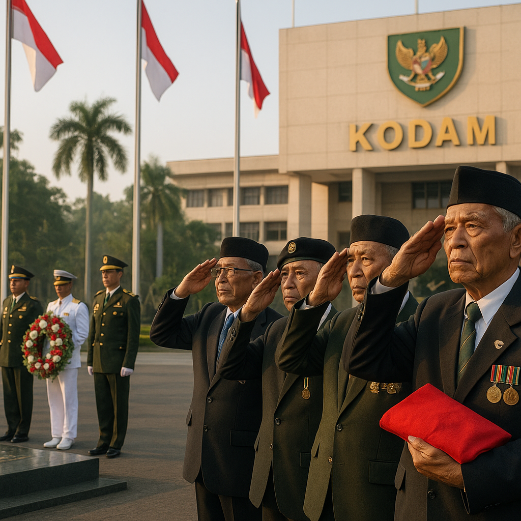 Upacara Peringatan Hari Pahlawan dengan Tema 'Meneladani Nilai-Nilai Para Pendahulu' di Seluruh Kodam