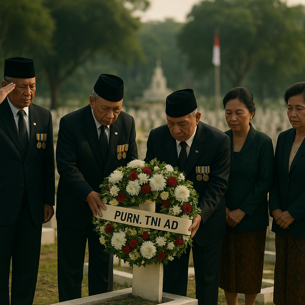 Purnawirawan TNI AD Ziarah ke TMP Kalibata, Kenang Jasa Para Pendahulu
