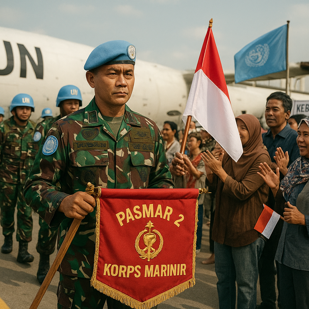Prajurit Pasmar 2 Korps Marinir Kembali dari Misi UNIFIL di Lebanon