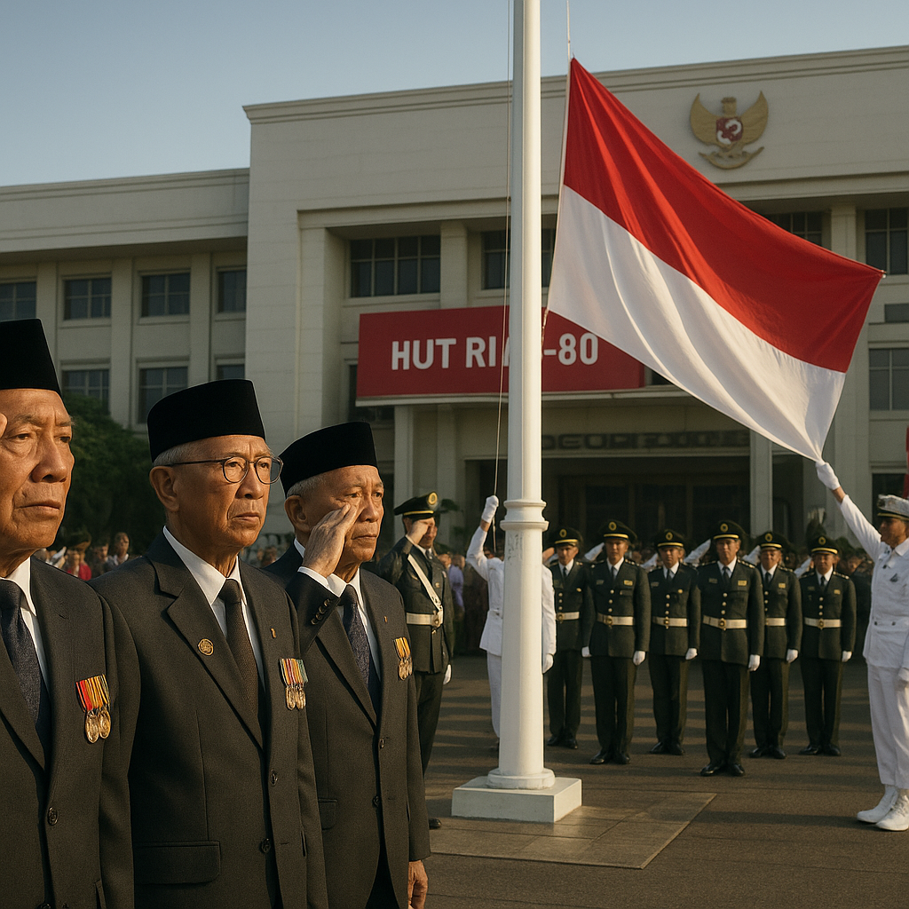 Upacara HUT RI ke-80 di Markas Besar TNI: Menghayati Makna Kemerdekaan di Bawah Tiang Bendera