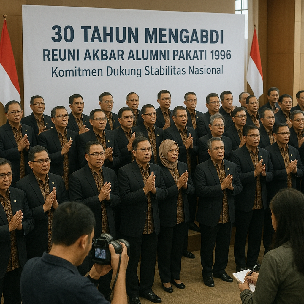 30 Tahun Mengabdi, Alumni Pakati 1996 Gelar Reuni Akbar dan Tegaskan Komitmen Dukung Stabilitas Nasional