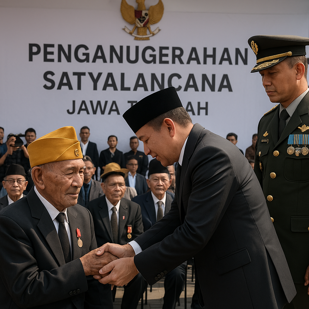 Penganugerahan Satyalancana bagi 50 Veteran Perang di Jawa Tengah