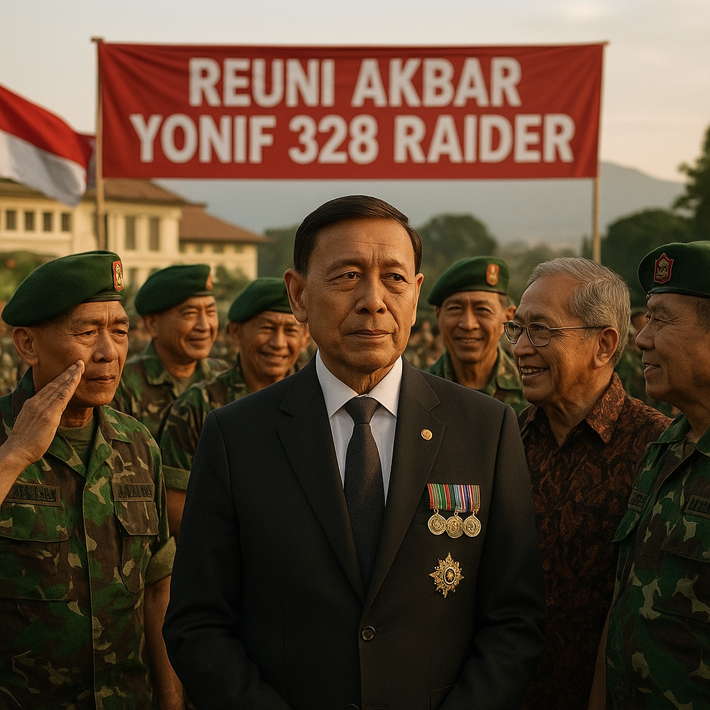 Jenderal (Purn.) Wiranto Hadiri Reuni Akbar Yonif 328 Raider di Bandung, Kenang Perjuangan Operasi Seroja