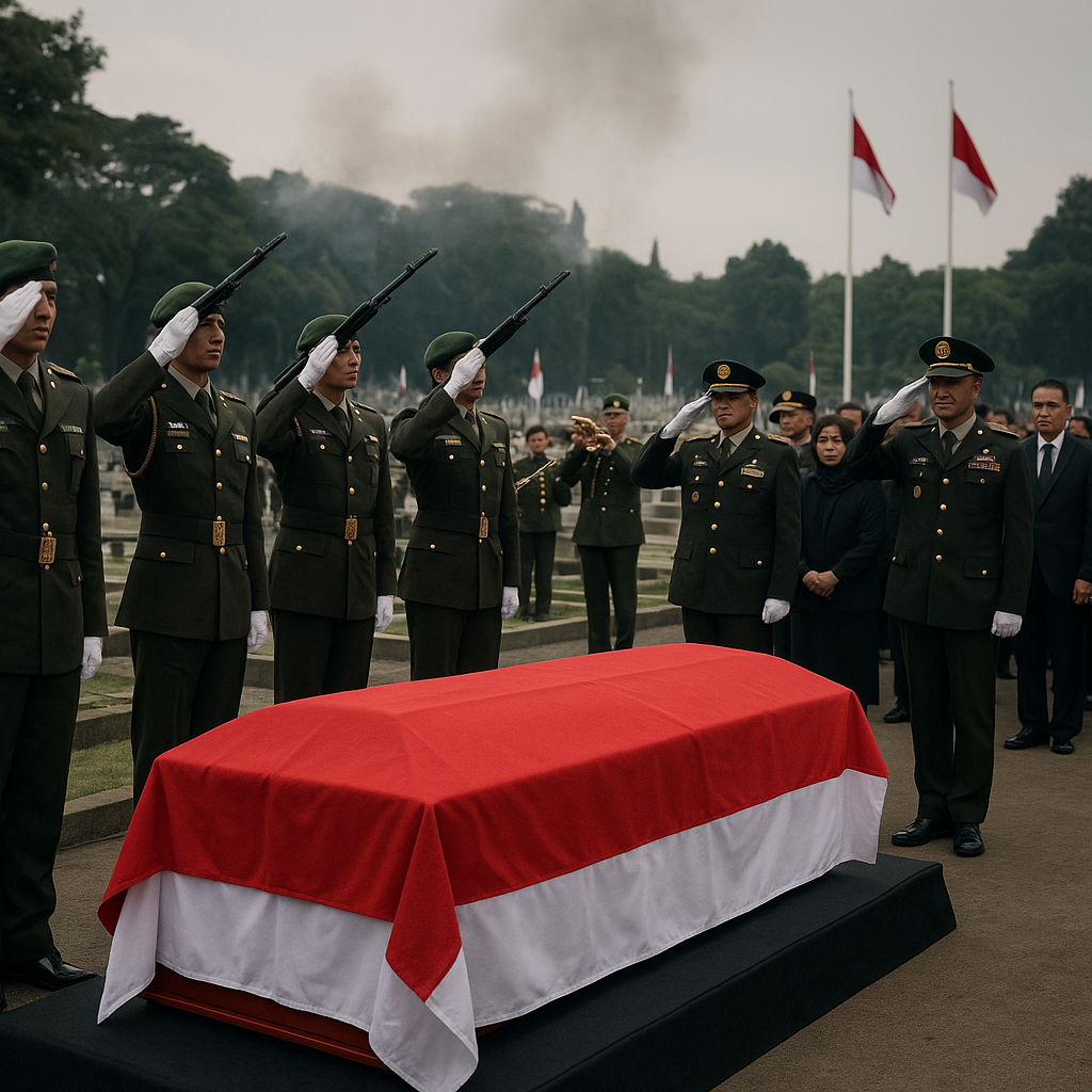 Penghormatan Terakhir Jenderal Ryamizard Ryacudu di TMP Kalibata