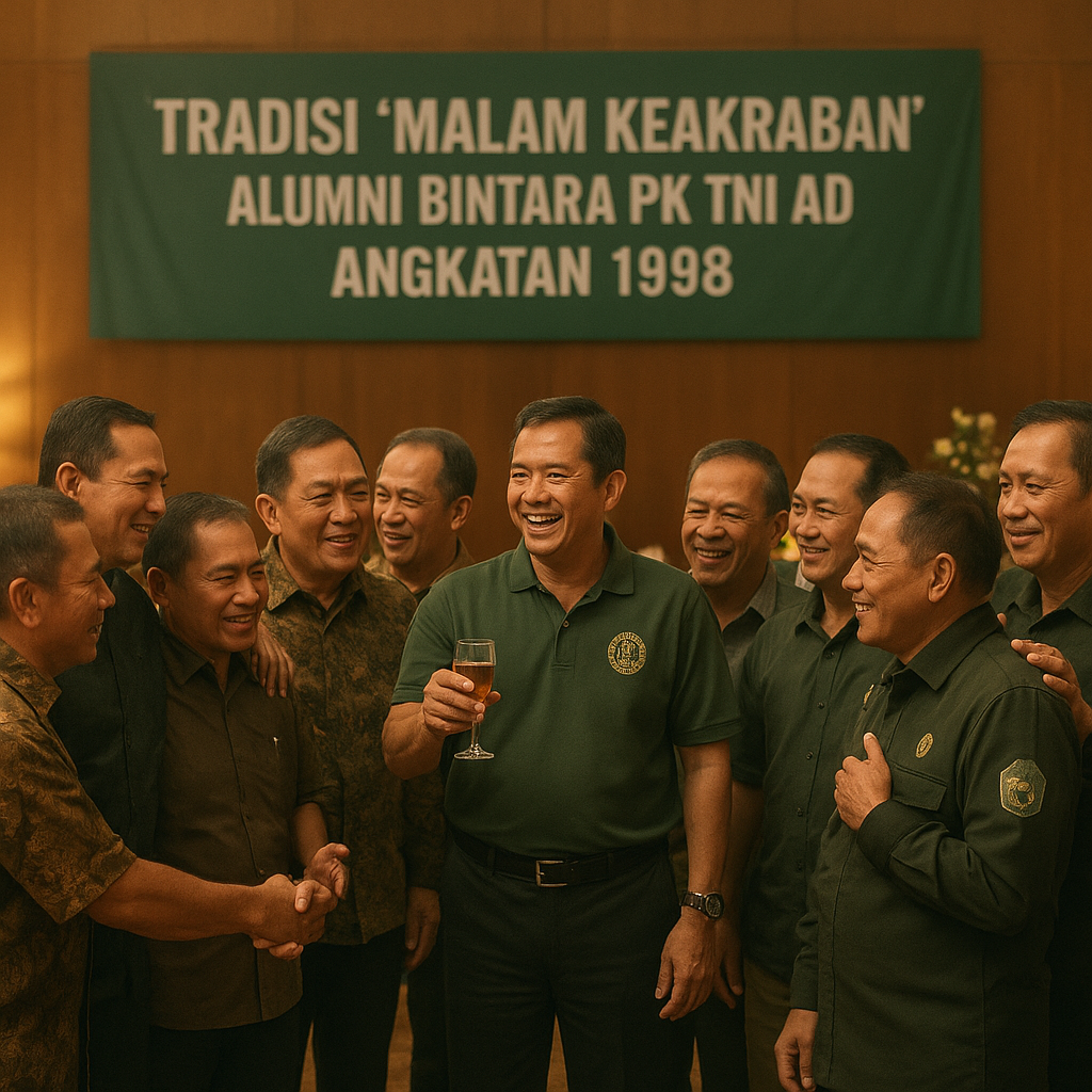 Tradisi 'Malam Keakraban' Alumni Bintara PK TNI AD 1998, Kembali Hangatkan Kisah Dinas Masa Lalu