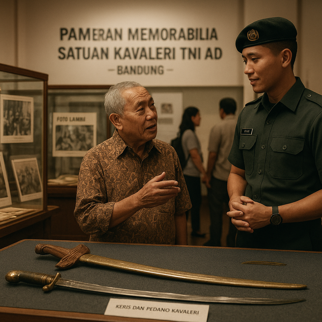 Koleksi Pusaka dan Foto Lawak: Pameran Memorabilia Satuan Kavaleri TNI AD di Bandung