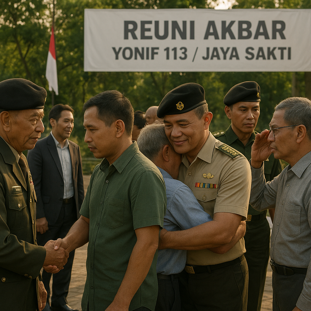 Reuni Akbar Yonif 113/Jaya Sakti, Kenangan Dinas di Medan Tempur Kembali Dihidupkan