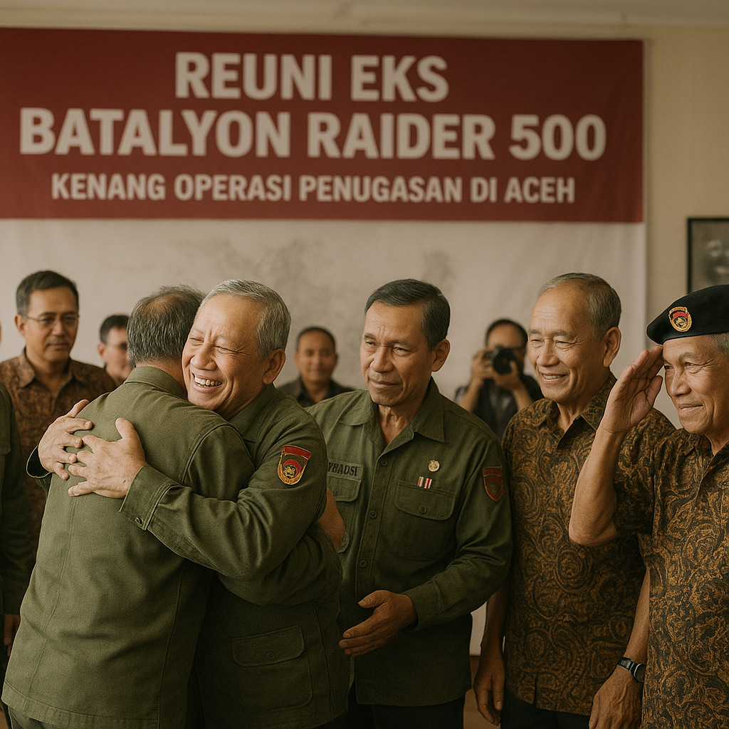 Reuni Eks Batalyon Raider 500, Kenang Operasi Penugasan di Aceh