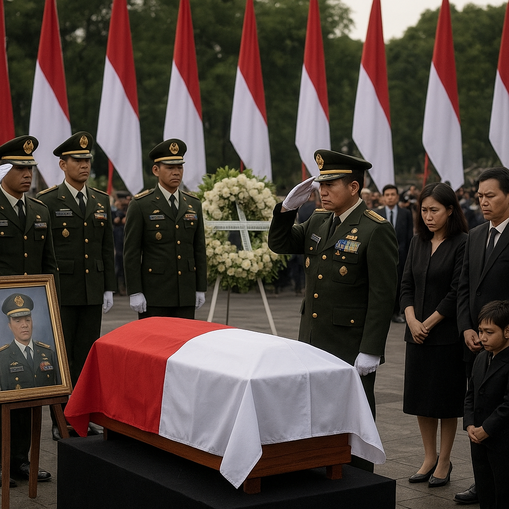 Upacara Penghormatan Terakhir untuk Purnawirawan Jenderal TNI (HOR) A.M. Putuhena