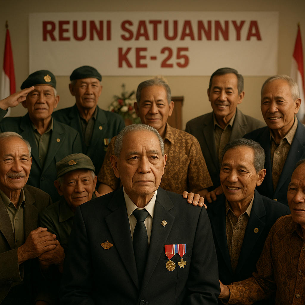 Reuni Satuannya Ke-25, Purnawirawan Brigjen TNI (Purn) Hendra Teringat Perjuangan di Timor Timur