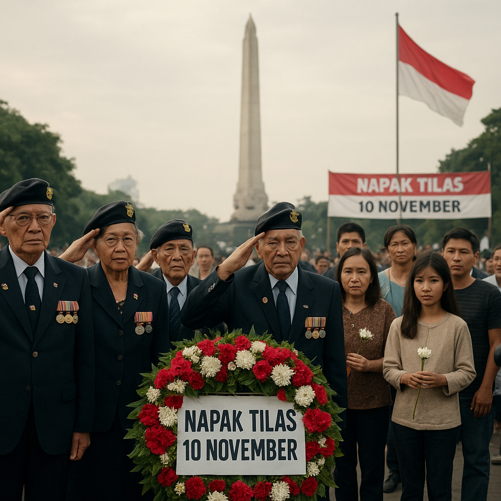 Napak Tilas Jejak Pertempuran Surabaya 1945 oleh Keluarga Besar Veteran