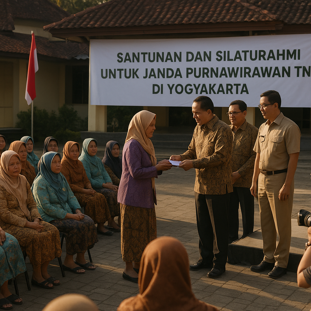 Santunan dan Silaturahmi untuk Janda Purnawirawan TNI di Yogyakarta