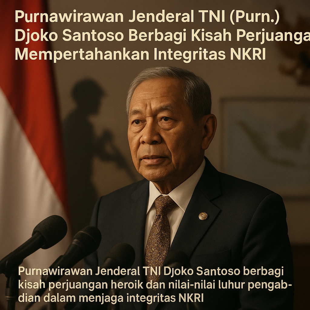 Purnawirawan Jenderal TNI (Purn.) Djoko Santoso Berbagi Kisah Perjuangan Mempertahankan Integritas NKRI