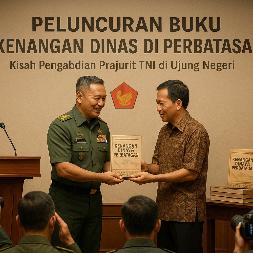 Peluncuran Buku "Kenangan Dinas di Perbatasan" Kisah Pengabdian Prajurit TNI di Ujung Negeri