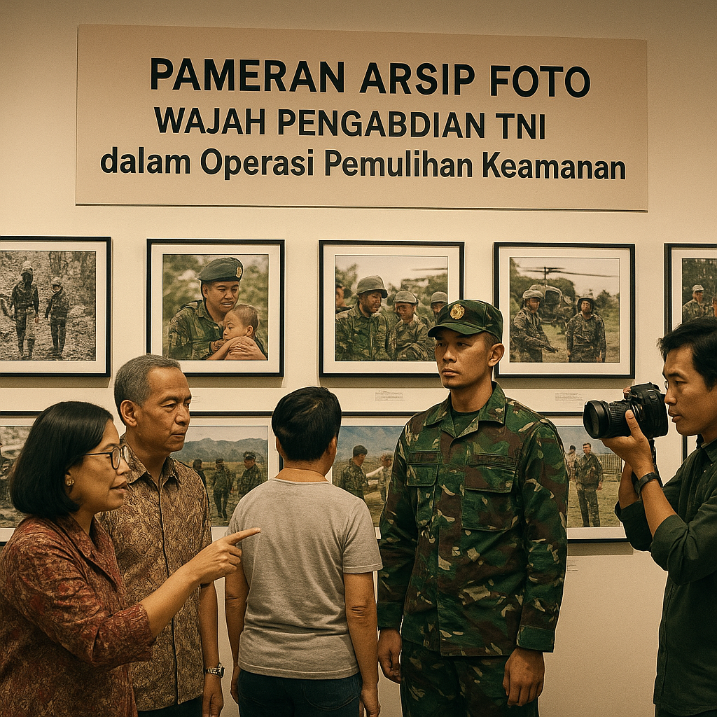 Pameran Arsip Foto "Wajah Pengabdian TNI dalam Operasi Pemulihan Keamanan"