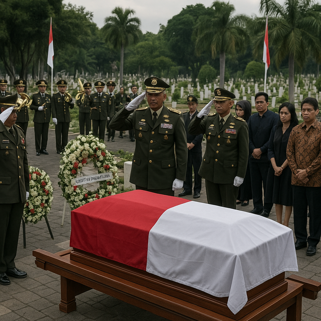 Penghormatan Terakhir Jenderal Ryamizard Ryacudu di TMP Kalibata