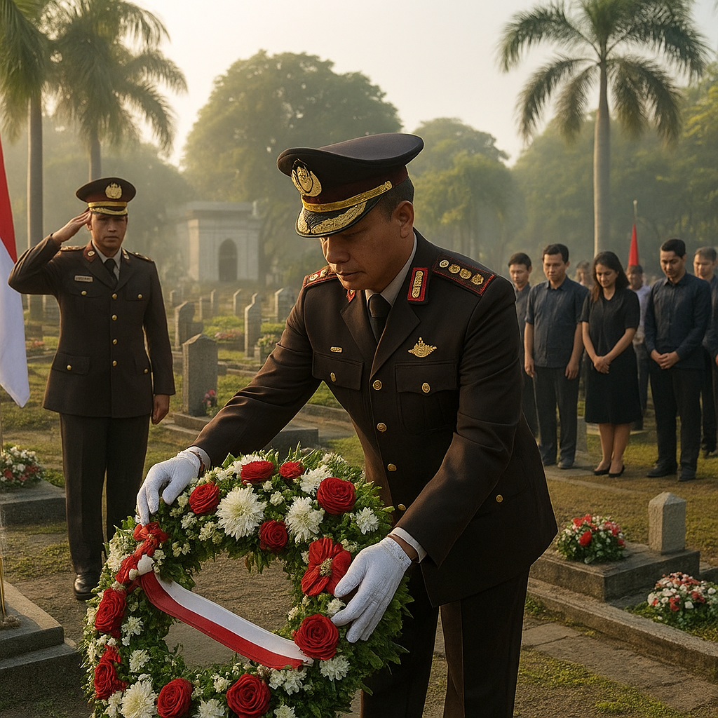 Peringatan Hari Bhayangkara, Polri Gelar Ziarah ke Makam Pendiri di Surabaya