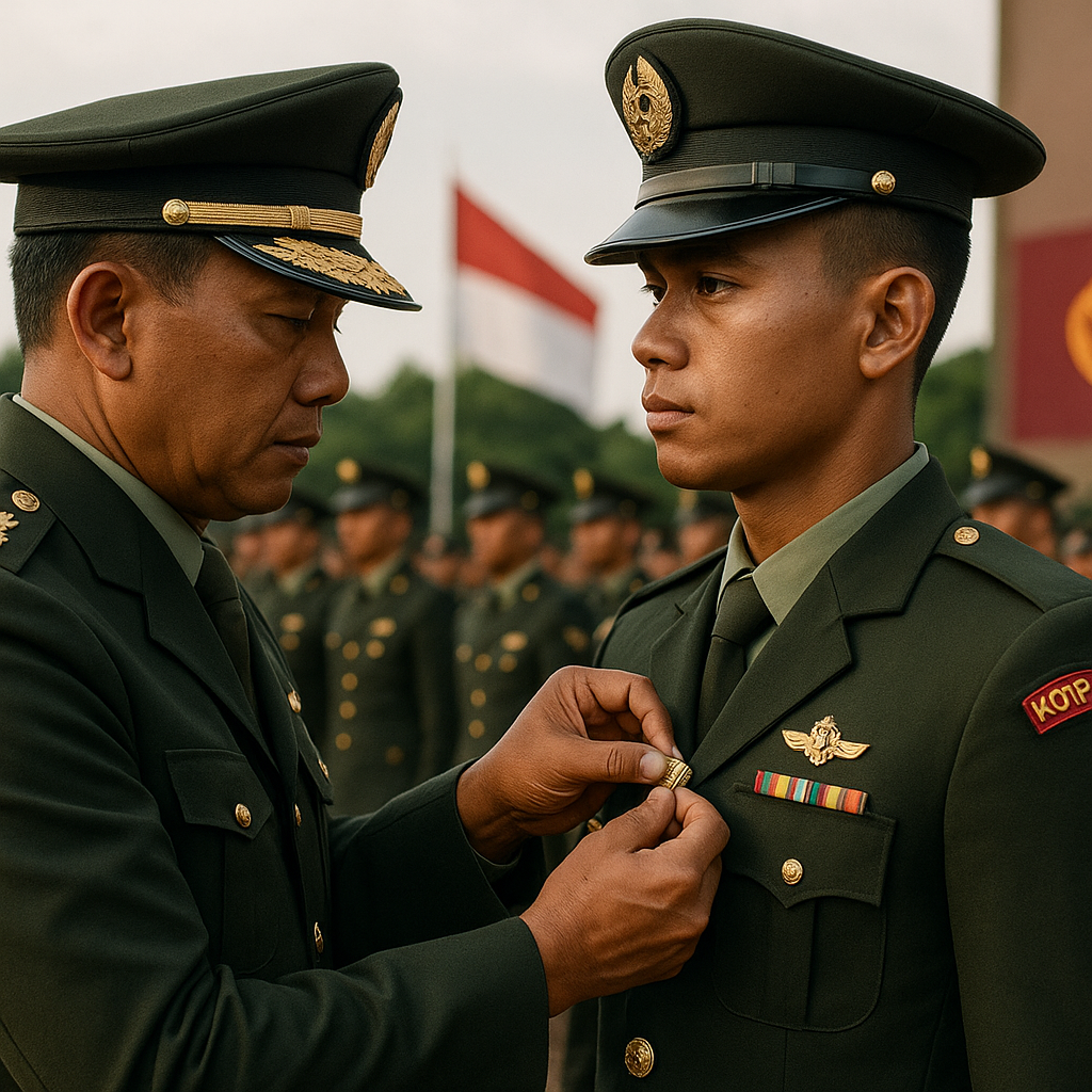 Upacara Tradisi Korps Marinir: Penyematan Pin "Bhakti Wira Anoraga" kepada Prajurit Berprestasi