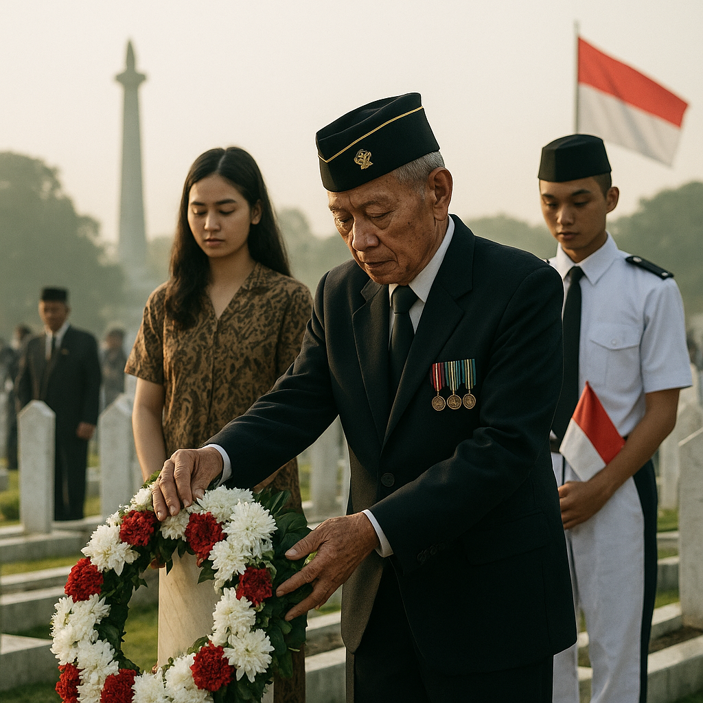 Ziarah Kehormatan Veteran Pejuang Kemerdekaan di TMP Kalibata