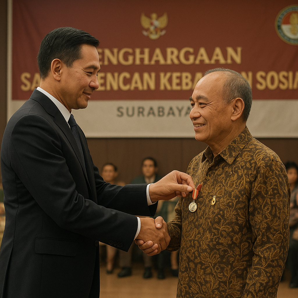 Penghargaan Satya Lencana Kebaktian Sosial bagi Purnawirawan yang Aktif Membina Veteran dan Keluarga Prajurit