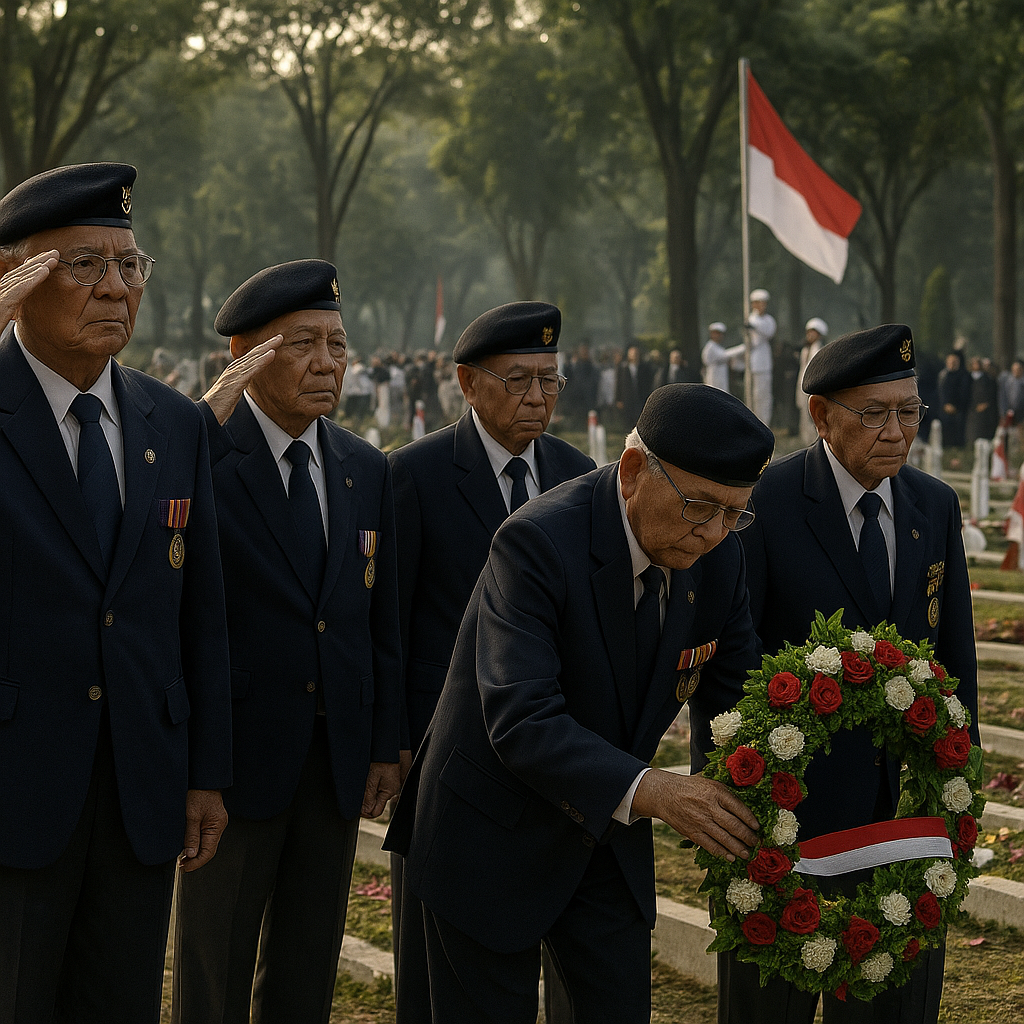 Peringatan Hari Lahirnya Pancasila di Makam Pahlawan Kalibata, Diikuti Para Purnawirawan