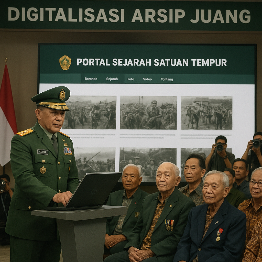 Digitalisasi Arsip Juang: TNI AD Luncurkan Portal Sejarah Satuan-Satuan Tempur