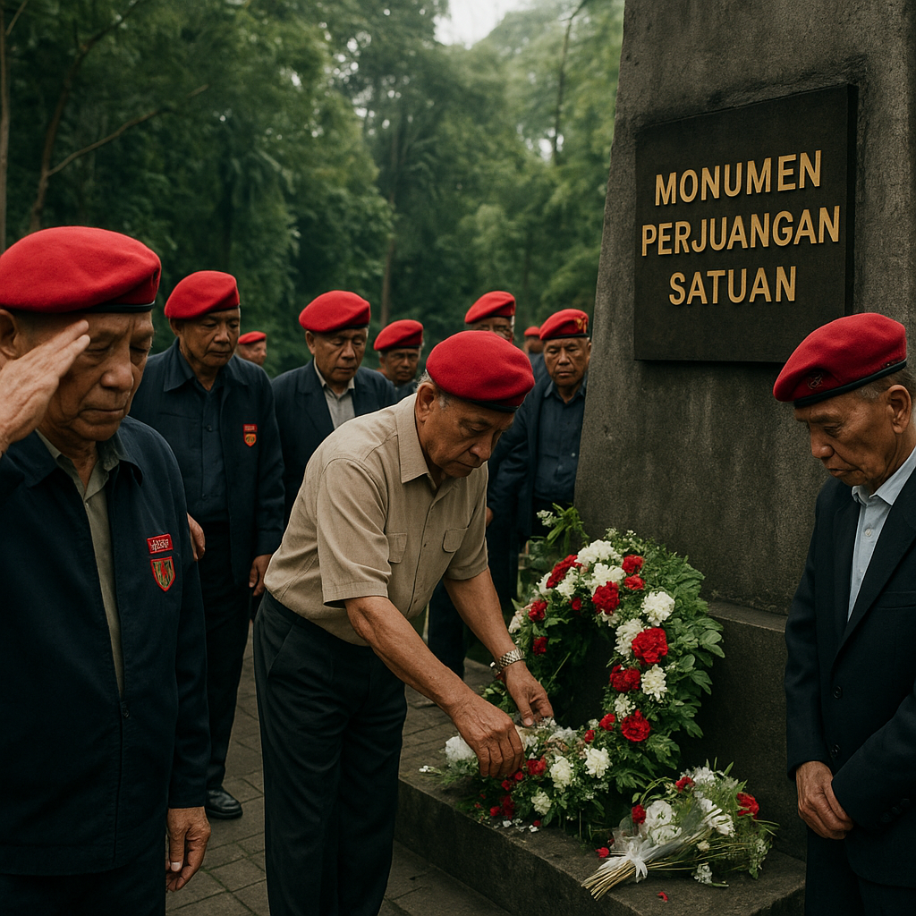 Napak Tilas Perjuangan Batalyon 'Harimau': Purnawirawan Kopassus Ziarah ke Monumen Perjuangan