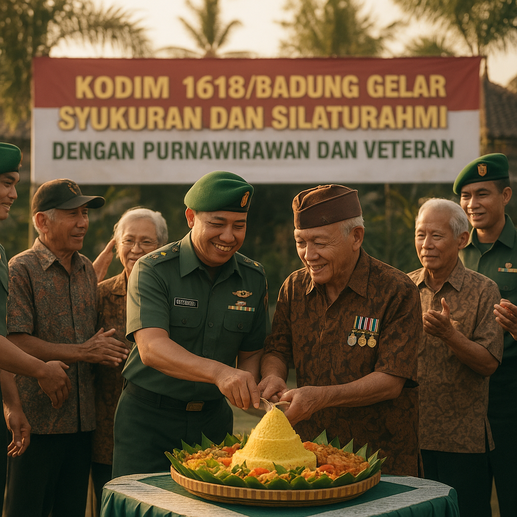 Kodim 1618/Badung Gelar Syukuran dan Silaturahmi dengan Purnawirawan dan Veteran