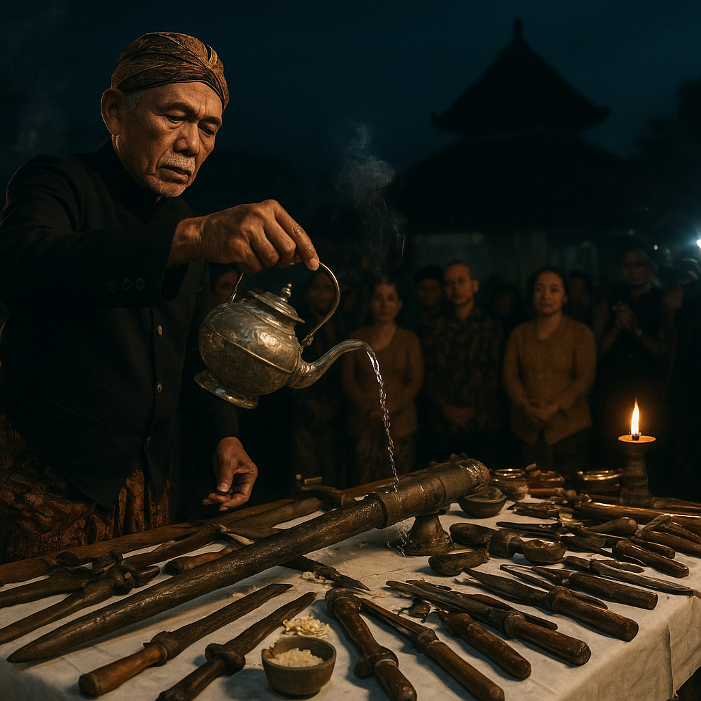 Malam 1 Suro di Batang, Ritual Penjamasan Pusaka Berusia 200 Tahun Sebagai Penjaga Warisan Leluhur