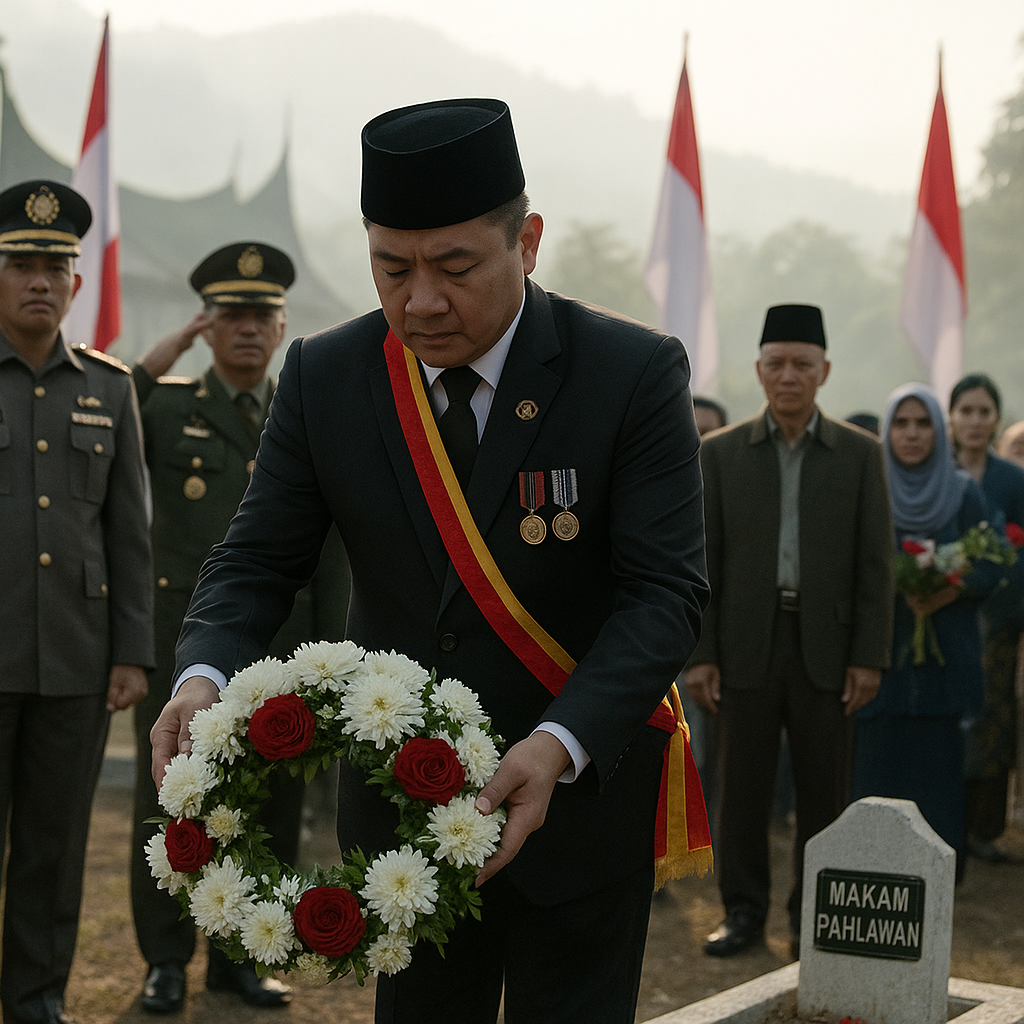 Bupati Agam Pimpin Upacara dan Ziarah Peringati HUT Ke-118 Perang Kamang