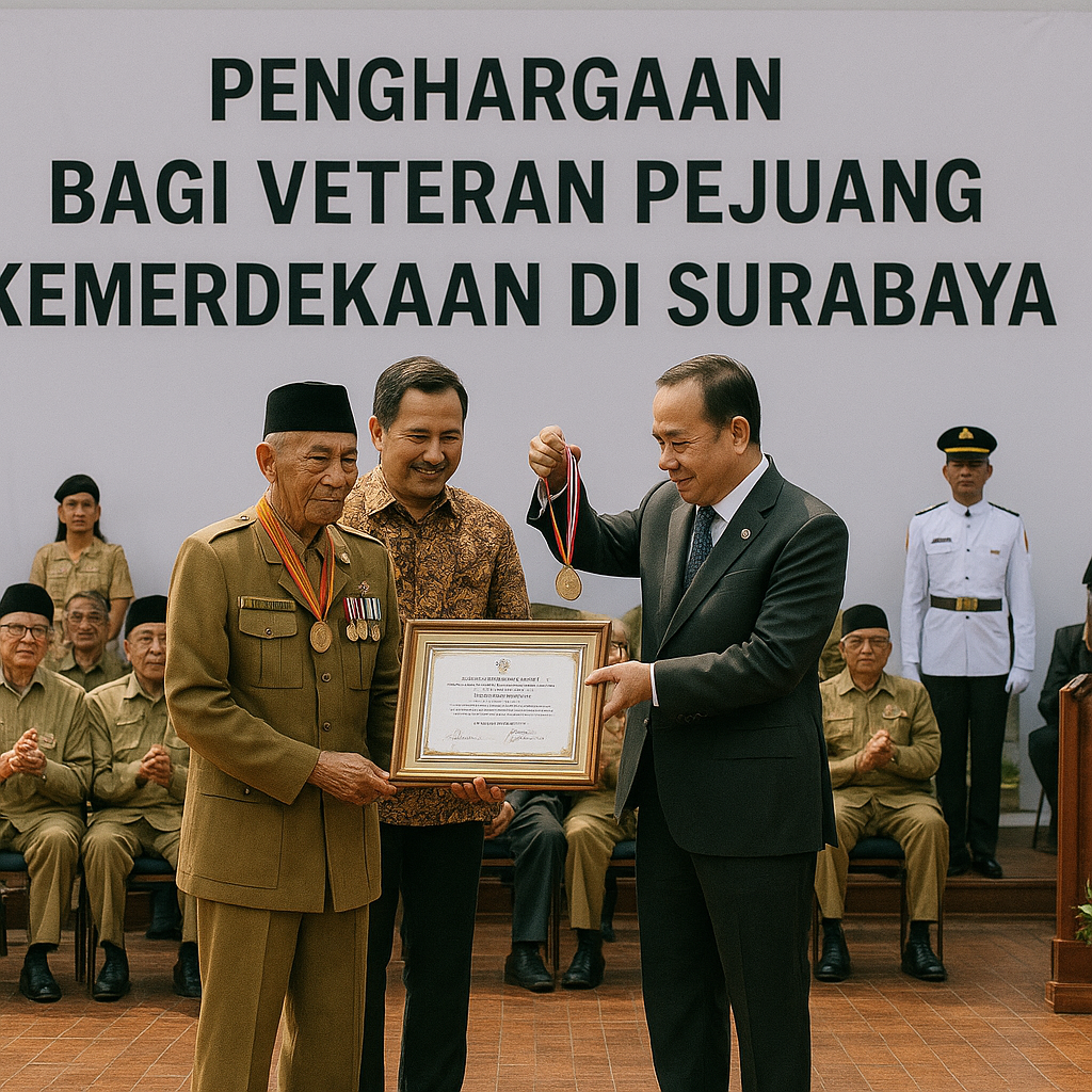 Penghargaan Bagi Veteran Pejuang Kemerdekaan di Surabaya