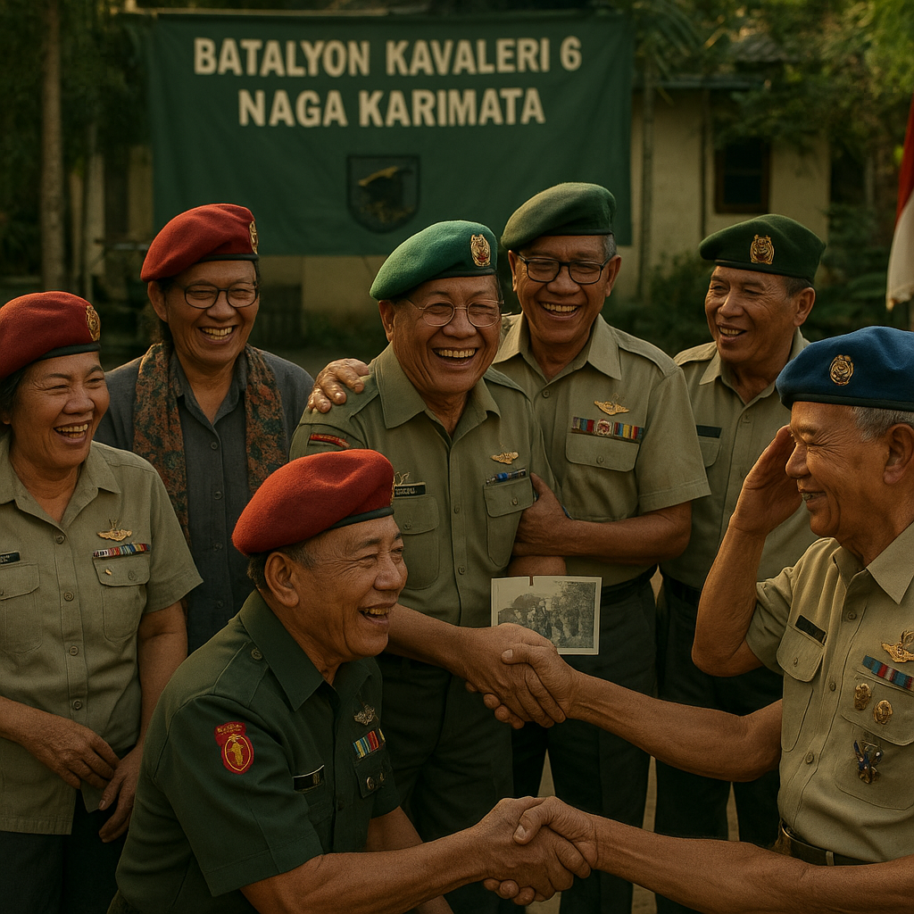 Reuni Batalyon Kavaleri 6/Naga Karimata, Kenang Dinas Bersama di Masa Lalu