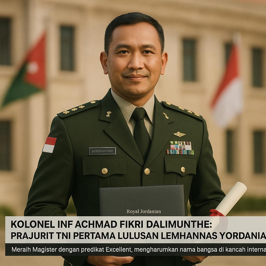 Kolonel Inf Achmad Fikri Dalimunthe: Prajurit TNI Pertama Lulusan Lemhannas Yordania, Mengharumkan Nama Bangsa di Kancah Internasional
