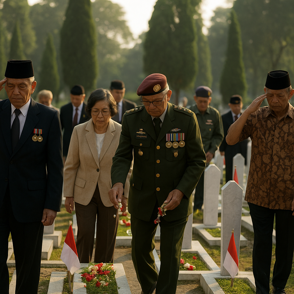 Renungan di Taman Makam Pahlawan Kalibata: Suasana Khidmat Para Purnawirawan