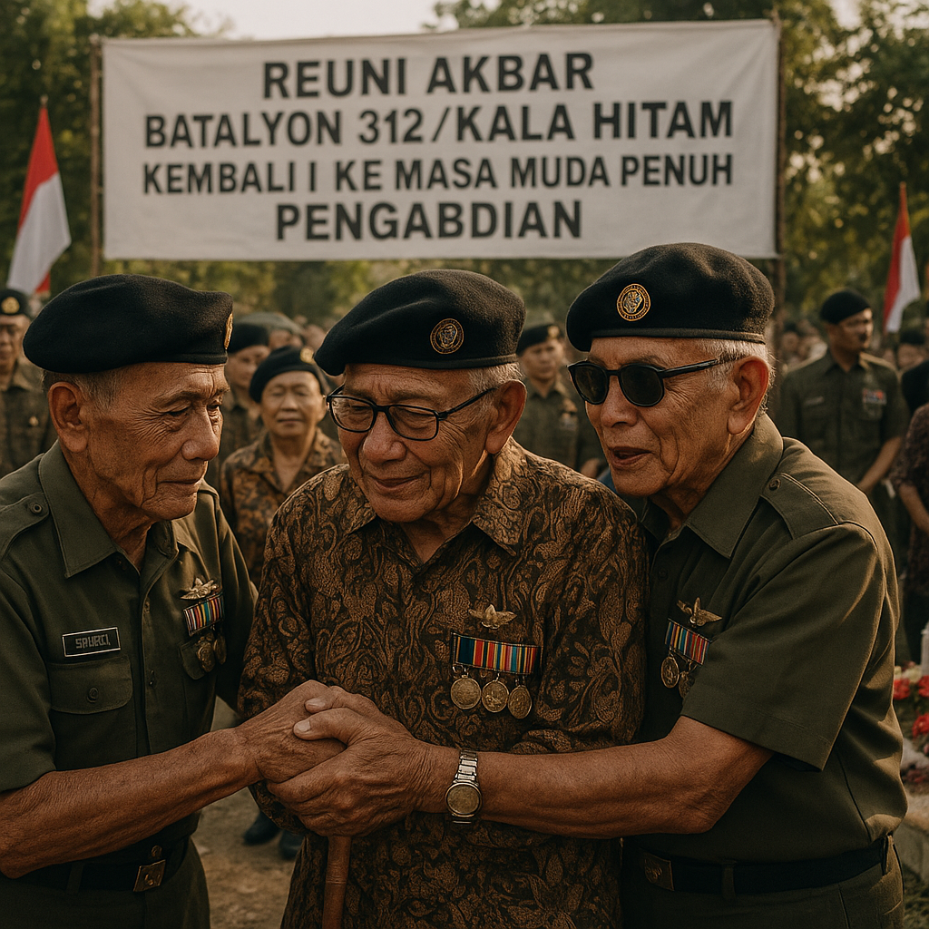 Reuni Akbar Batalyon 312/Kala Hitam, Kembali ke Masa Muda Penuh Pengabdian