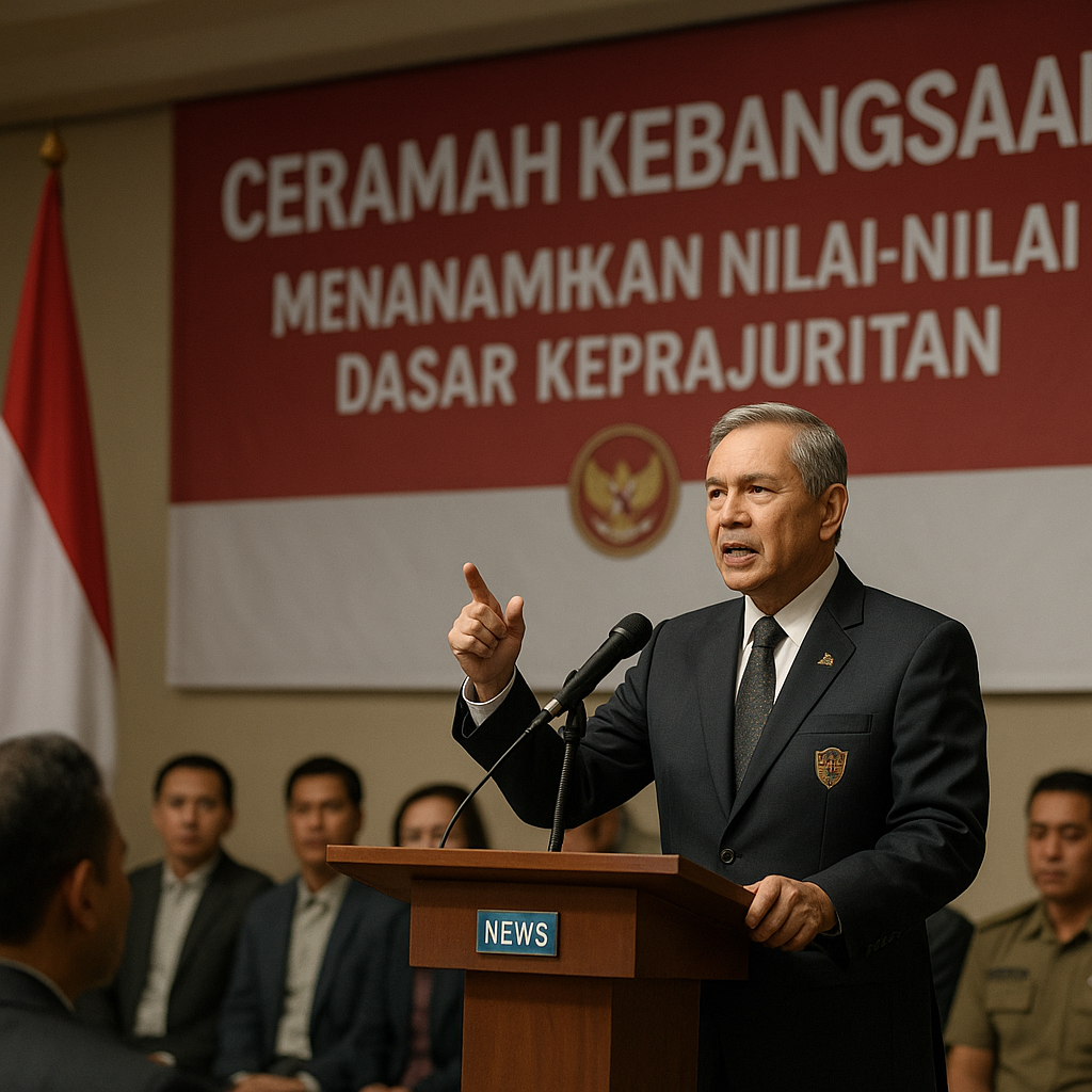 Ceramah Kebangsaan oleh Purnawirawan Jenderal: Menanamkan Nilai-nilai Dasar Keprajuritan