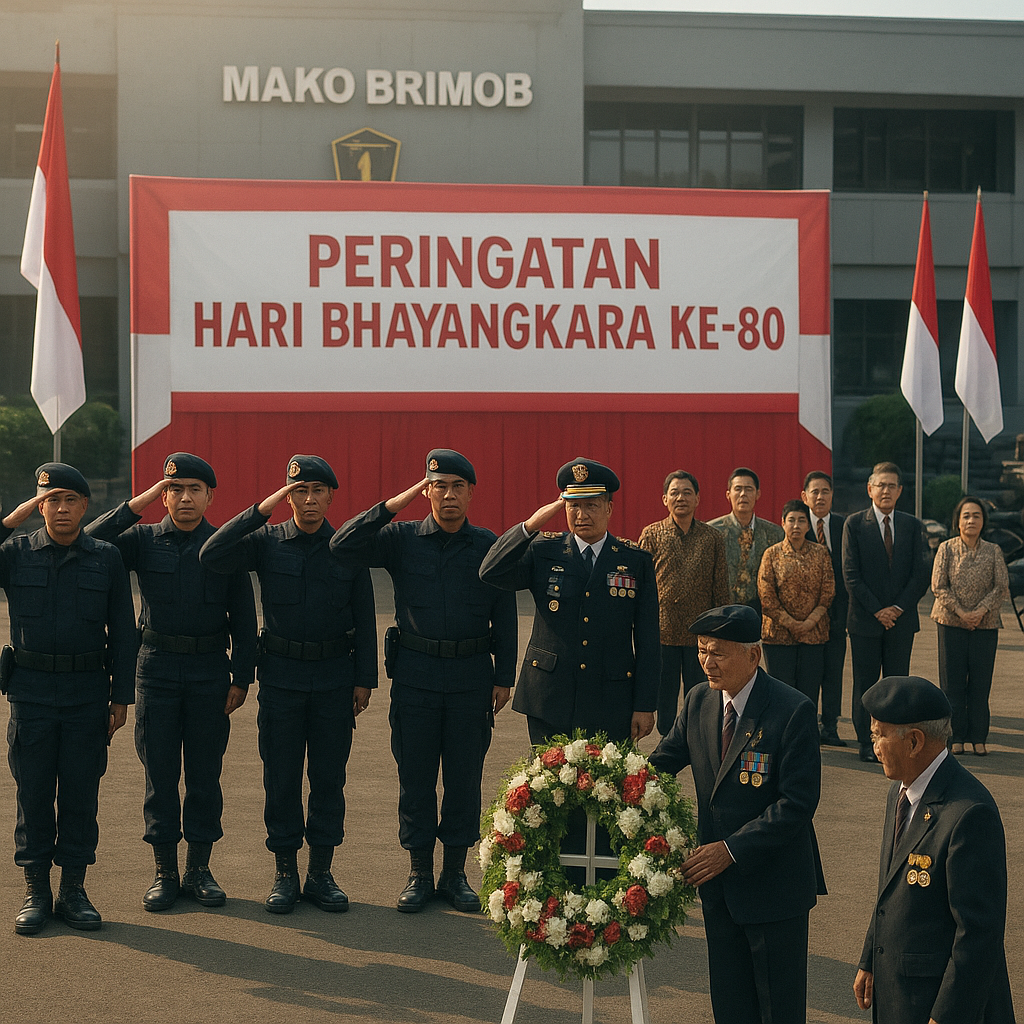 Peringatan Hari Bhayangkara di Mako Brimob, Kenang Peran di Masa Perjuangan