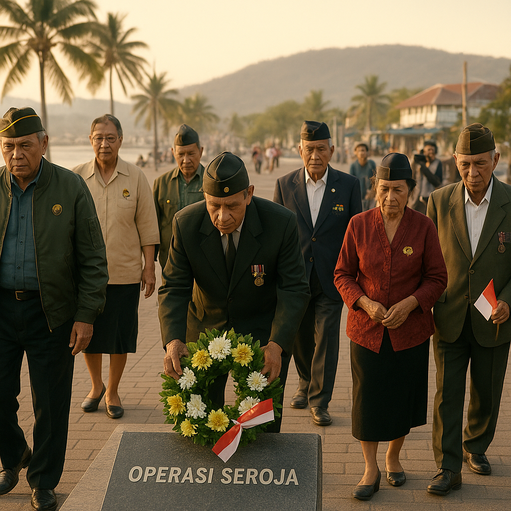 Napak Tilas Operasi Seroja oleh Para Veteran di Kupang